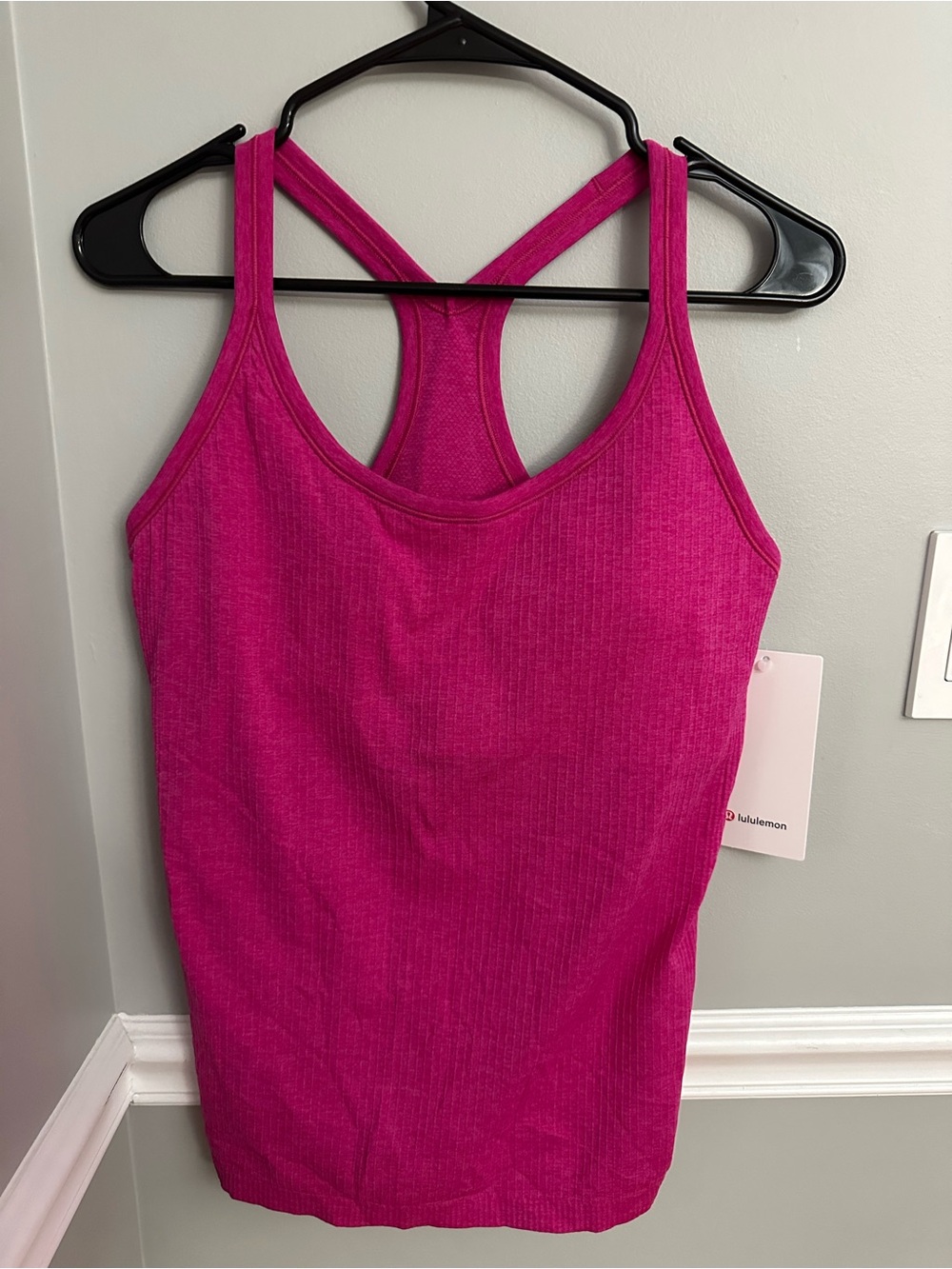 NWT Lululemon Ebb to Street Tank - Pink